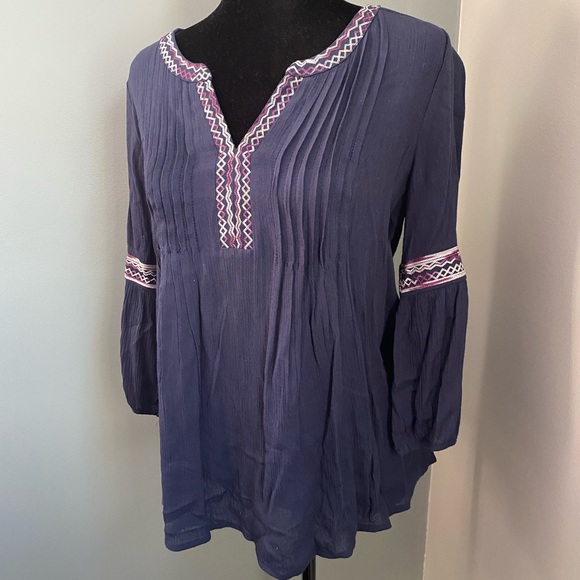 Skies Are Blue Elettra Embroidered Top Small - Picture 3 of 16